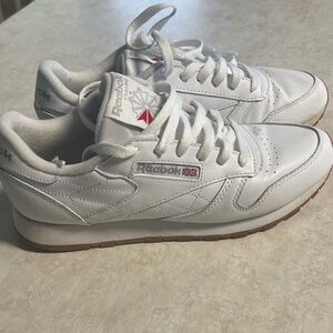 Reebok White Leather Sneakers